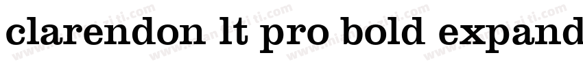 clarendon lt pro bold expanded byli字体转换
